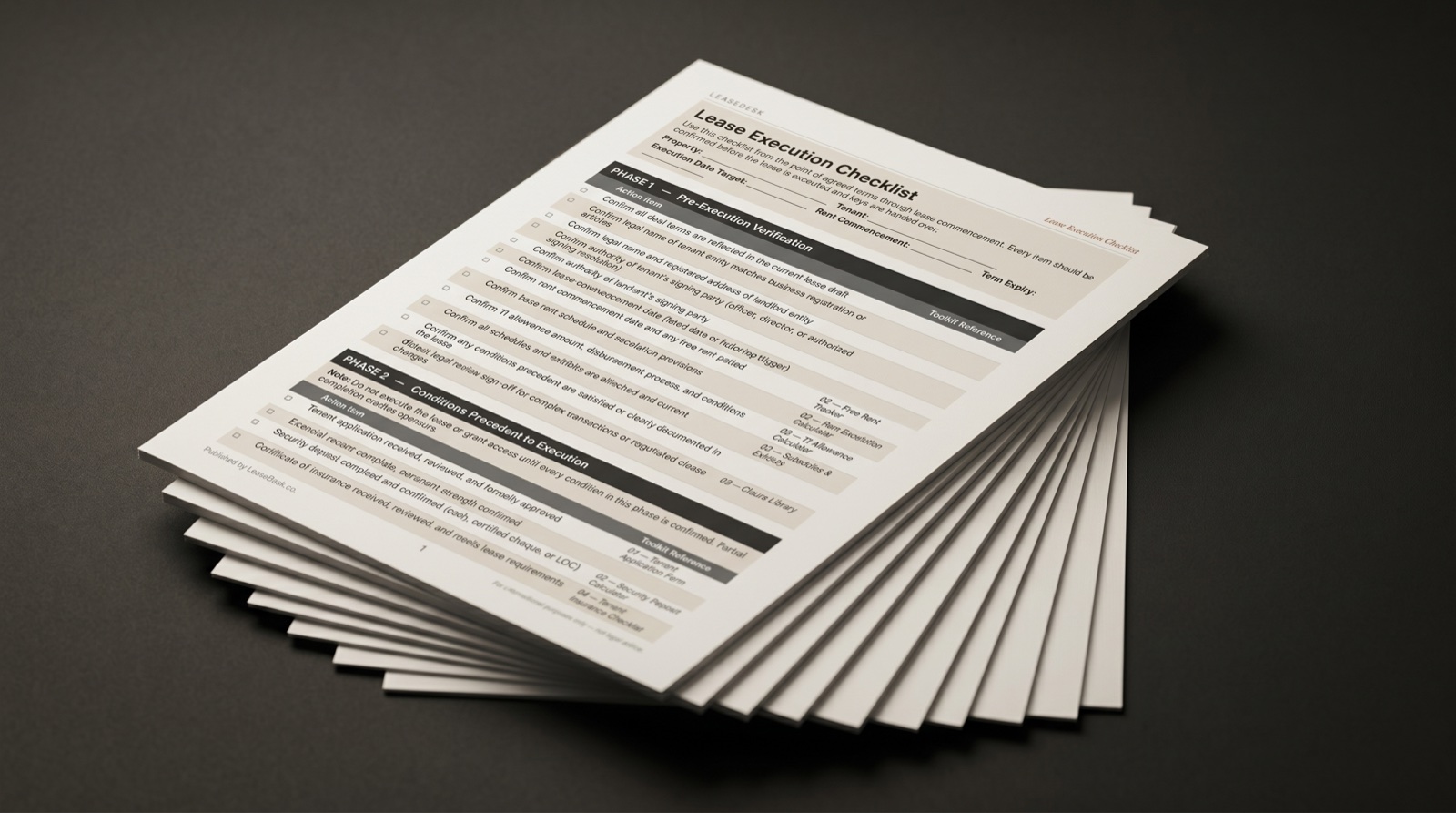 The Lease Execution Checklist