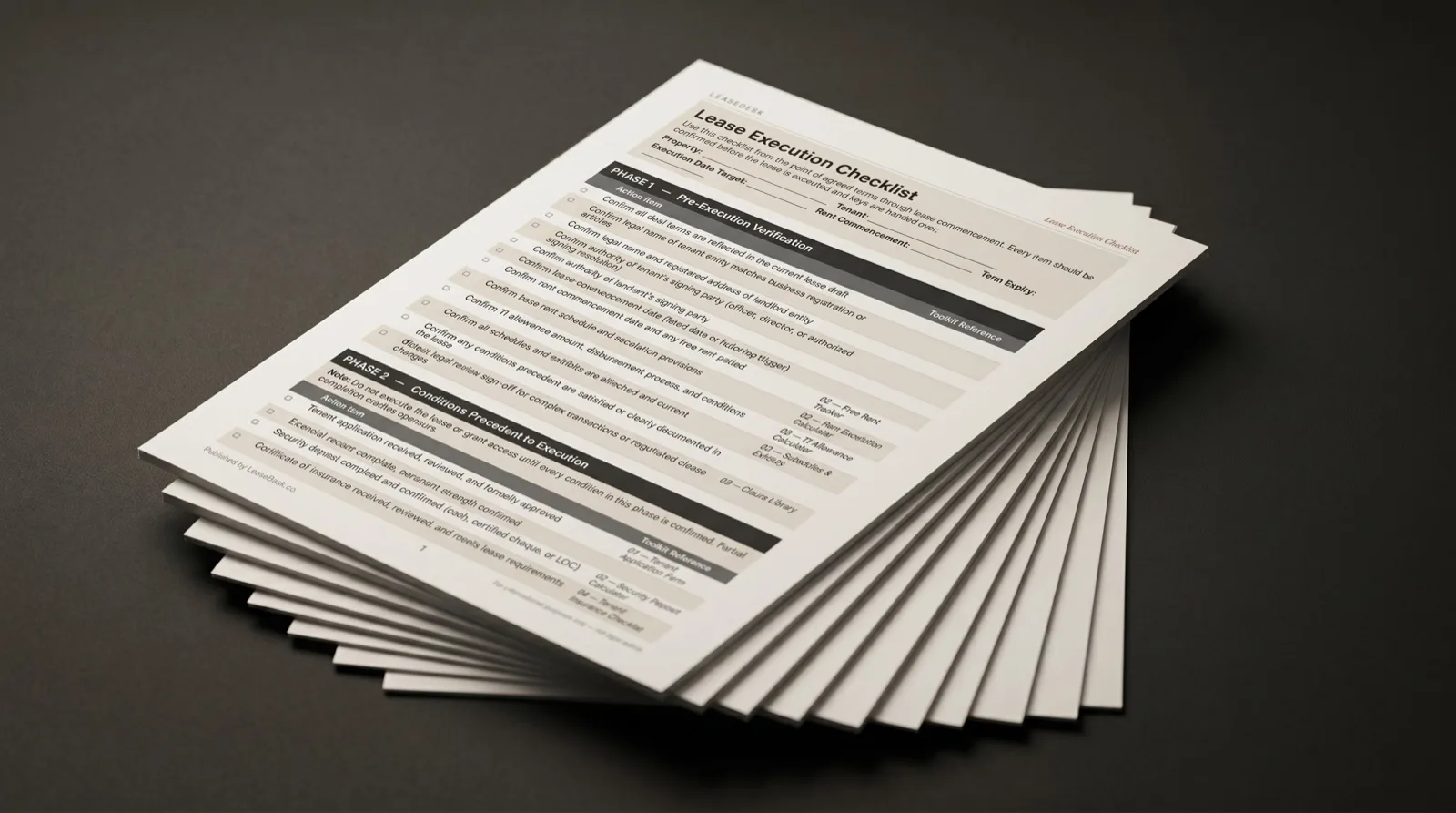 The Lease Execution Checklist