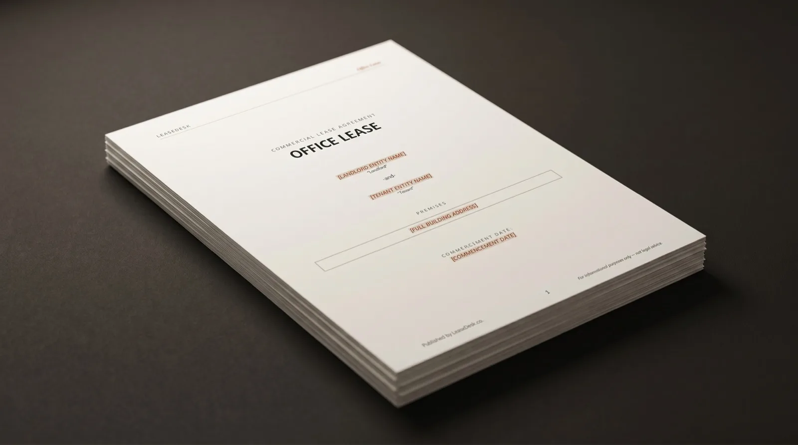 The Office Lease template